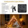 CNMTCCO Lumières Solaires d'extérieur, 8M 40LED Lumières Solaires d'Extérieur, IP65 Waterproof, 8 Modes, Convient pour le jardin