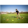 VILUXE Speed & Agility Training Lot de 20 grands marqueurs plats numérotés Multicolore avec poignée antidérapante en PVC Diamètr