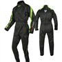 A-pro Combinaison Antipluie Nylon Etanche Motard Moto Doublure Reflechissant Fluo S