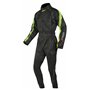 A-pro Combinaison Antipluie Nylon Etanche Motard Moto Doublure Reflechissant Fluo S