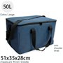 TIYASTUN Sac Isotherme 50L Glaciere Souple Isotherme Sac Glaciere Isotherme Grand Sac Isotherme Livraison Sac Pique Nique Isothe