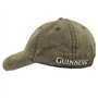 Guinness Harp Washed Baseball Cap- Bottle Green