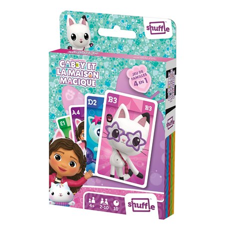 Shuffle – Gabby et la Maison Magique - 4 Jeux en 1-7 Familles