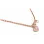 Collar Pandora Rose Corazón Remolino Rosa - 389279C01 - 56