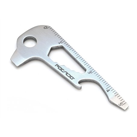 POCARDO KEY-TOOL | Outil multifonction 12 en 1 pour organisateur de clés | Accessoire porte-clefs | en forme de clé | Tournevis
