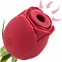 Vibromasseur 6.6cm ⌀5.9cm Stimulateur Clitoridien à Succion 10 Modes vibro Rose Silicone Sex Toýs Femme Suceurs de Clitoris Sex