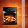 Lehmann Friteuse à air chaud XXL avec panier de 8L et fenêtre de visualisation, friteuse sans huile avec éclairage, 1800W, Airfr