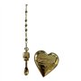 LDR Lana Rey Collier avec pendentif en forme de cœur serpent et cuillère 50 cm Plaqué or