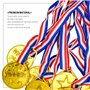 Bailinks 20 Pièces Médaille Enfant, Médaille du Gagnant en Plastique avec Rubans de Cou pour Les Sports pour Enfants, Les Specta