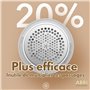 Rasoir Anti-bouloche ABBI Essentiels - USB Rechargeable, 2 Lames de Rechange, Pochon de Rangement | Pulls Vêtements Canapés Tiss