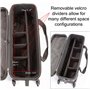 Valise à Chariot de Transport Valise Trépieds Eclairage Vidéo 33 Pouces Sac Pied Photo Studio Rembourré pour Télescope Support d