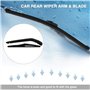 Balai de bras d'essuie-glace arrière | Bras et lame d'essuie-glace de pare-brise de fenêtre arrière de voiture pour Yaris 1995-2
