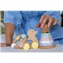 EverEarth Coffret Cadeau Bébé Bio - Fabrication Bois - Tour à Empiler, Hochet & Caneton - Cadeau Naissance Garçon et Fille - Pei