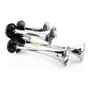 24/7 AUTO Klaxon pneumatique quadruple chromé 24 V pour camion tracteur bateau