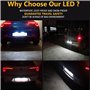 DONGMAO Lampes pour Plaque d'immatriculation，2pcs Voiture LED Plaque d'immatriculation pour O/pel Zafira B Astra H Corsa C D Ins