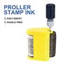 Vicloon Recharges Pour Tampon Rouleau, 5PCS Recharge D'encre,10ml Encre à Tampon Encreur Pour Sceau de Bureau de Protection Cont