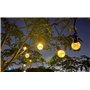 sylvwin G40 Guirlande Lumineuse Exterieure,15M 25 LED 8 Modes Solaire Guirlande Jardin,Guirlande Guinguette Extérieure pour le J