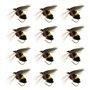 The Lord of the Tools 20pcs Leurres de Pêche à la Mouche Appâts d'abeilles Bioniques Leurres d'insectes Artificiels Simulation L