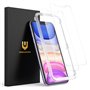 UNBREAKcable Lot de 2 protections d'écran en verre trempé incassable pour iPhone 11/iPhone XR [cadre d'installation facile] [dur