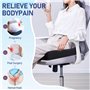 Benazcap Coussin de Chaise, Double Couche de Gel Coussin Anti Escarres Fessier avec Housse Antidérapant et Poignée, Coussinet Er