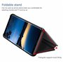 LINER Coque pour Samsung Galaxy S21 Ultra 5G, Élégant Mirror Smart View Standing Flip Etanche Ultra Mince Antichoc Anti-Rayures