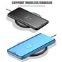 LINER Coque pour Samsung Galaxy S21 Ultra 5G, Élégant Mirror Smart View Standing Flip Etanche Ultra Mince Antichoc Anti-Rayures