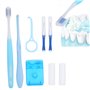 Kit de Soins Orthodontiques Portables Kit de Brosse à Dents Orthodontique pour Patient Orthodontique pour Appareil Dentaire Kit