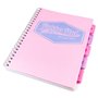 Pukka Cahier à spirales Rose pastel Format A4