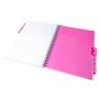 Pukka Cahier à spirales Rose pastel Format A4