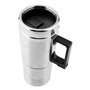 Dingln Thermo Electrique,350ML + 150ml en Acier Inoxydable Voiture Bouilloire Électrique Thé Thermos Tasse d'eau Chauffage 12V