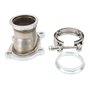 Bride de Turbocompresseur CT26 avec Collier de Serrage en V – Sortie 2,5 Pouces – 4 Boulons – Acier Inoxydable – Forte étanchéit