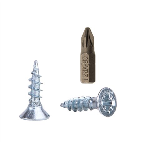 Lot de 100 vis à bois en acier zingué 3