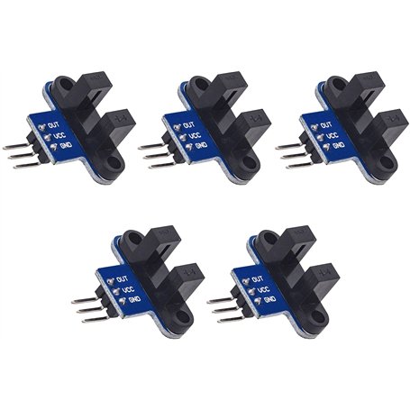 TECNOIOT 5pcs Module optocoupleur de détection de capteur de Mesure de Vitesse Optique à Fente Infrarouge