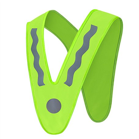 SUCHUANGUANG Gilet Lumineux pour Enfants Vêtements Haute Visibilité Réflecteur Gilet de Sécurité en Forme de V Jaune pour Enfant