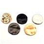 10 pièces 30mm gros boutons décoratifs boutons irréguliers en or pour chemise pardessus accessoire de couture, 30mm