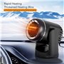 Heayzoki Chauffage de Voiture, Dégivreur de Pare-Brise de Voiture Portable 12 V 200 W avec Base Rotative à 360 Degrés, Dégivrage