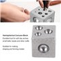 Doming Block, Dapping Block résistant à l'usure pour bijouterie pour bijoutier pour la fabrication de métaux pour la maison(Encl