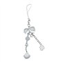 NIHENHAO Chaîne de téléphone avec nœud mignon ornement cœur perle coquille pendentif téléphone portable cordon sac charme pour l
