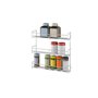 Metaltex 364633095 Pepito Étagère à épices 3 étages 37 x 31,5 x 8 cm Revêtement Polytherm