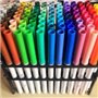 FIBRACOLOR Marqueurs 100 couleurs Lot de 100 feutres pointe conique en 100 couleurs différentes, superlavables