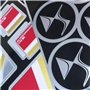 DS Autocollants Performance Line Officiel 4 Logos, Noir