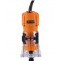 CMT CMT10 Fraise électronique professionnelle pour bords 550 W-230 V avec pinces 6/8 mm, orange/noir