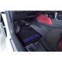SPARCO 4 pièces carpette Universel avec éraflures Gauche/Droite Logo Bleu Tapis Noir