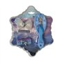 Accessoires pour cheveux Frozen Disney pour filles emballage en forme de flocon de neige complet de 7 pièces brosse épingles à c