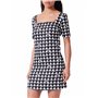 Love Moschino Robe Courte Slim fit avec col carré