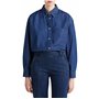 United Colors of Benetton Camicia 5dhjdq07u Tricot, Bleu, XX-Small Femmes
