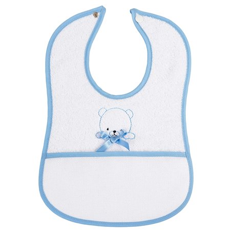 FILET Bavoir en Eponge à Broder