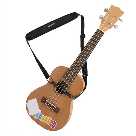 TINAYAUE Sangle d'Ukulélé Réglable Guitare Bandoulière en Doux Coton Sangle Pour Soprano Concert Tenor Baryton Instruments à Cor
