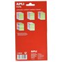 APLI Lot de 20 feuilles de gommettes de formes assorties