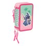 Pochette à crayons triple Lilo & Stitch Ice cream Rose 12
